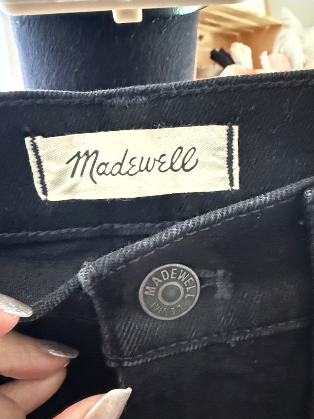 NWT Madewell Black The Perfect Vintage Flare Boho Hippie Denim Jeans - Picture 3 of 6